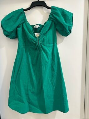 ALC puff sleeve cotton dress